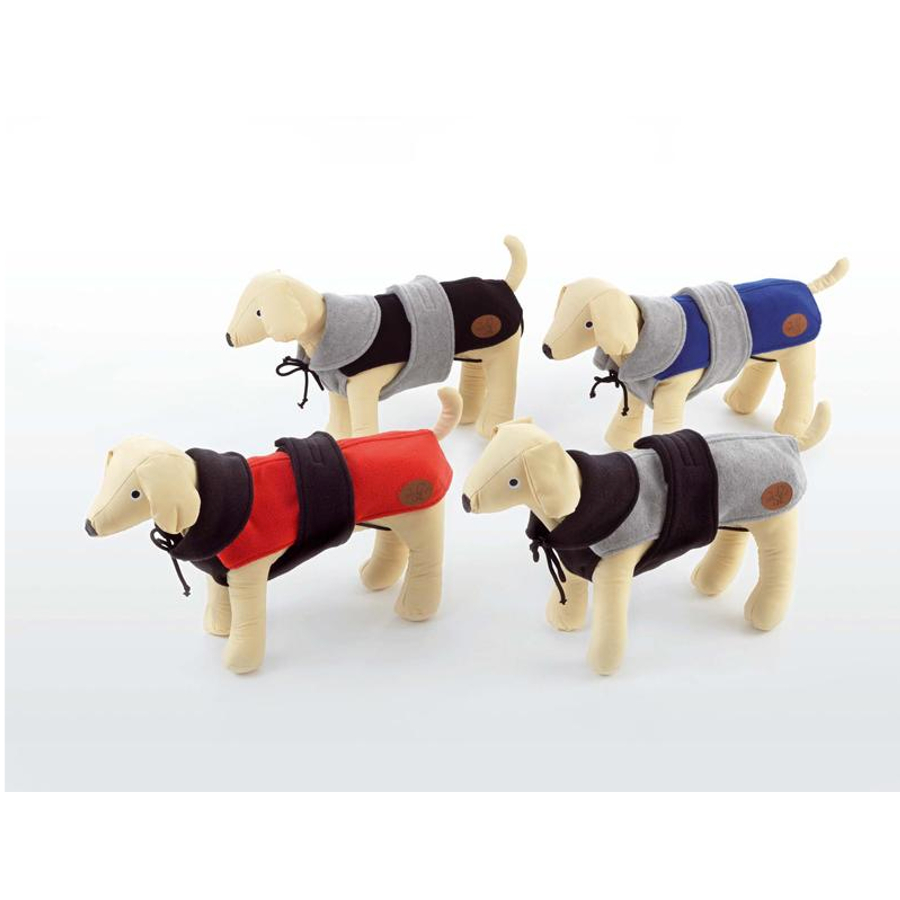Dog Line cappotto in Pile ALESUND blu -grigio
